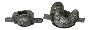 1920s French Chocolate Molds, a Pair