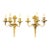 1900 Caldwell Sconces With Flowers Design 3 Lights - a Pair For Sale