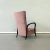 Mid-Century Italian Pink Velvet and Wood Armchair with Curved Armrests, 1950s For Sale - Image 6 of 10