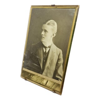 Bronze Minimalist Rococo Frame, France, 1890s For Sale