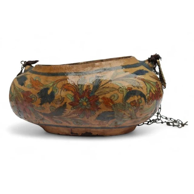 Polychrome Pottery Kashkul Bowl, 1950s For Sale - Image 13 of 18