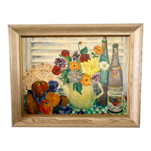 Mid 20th Century Still Life Oil on Board Signed, Cogan '69
