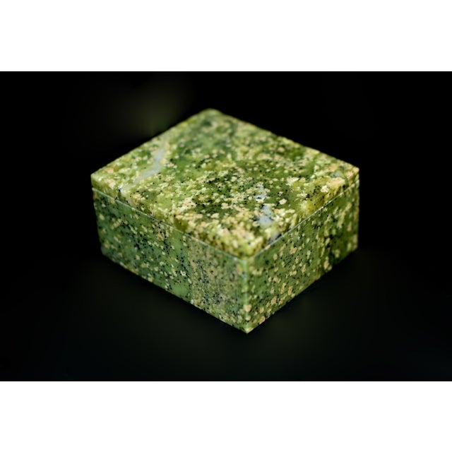 Set of Three Mini Gemstone Boxes Natural Onyx Serpentine Italian For Sale - Image 17 of 17
