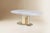 Marble Jack dining table by Dovain Studio Dimensions: H 79 x Ø 200 cm Materials: Estremoz White Marble, Metal Dovain...
