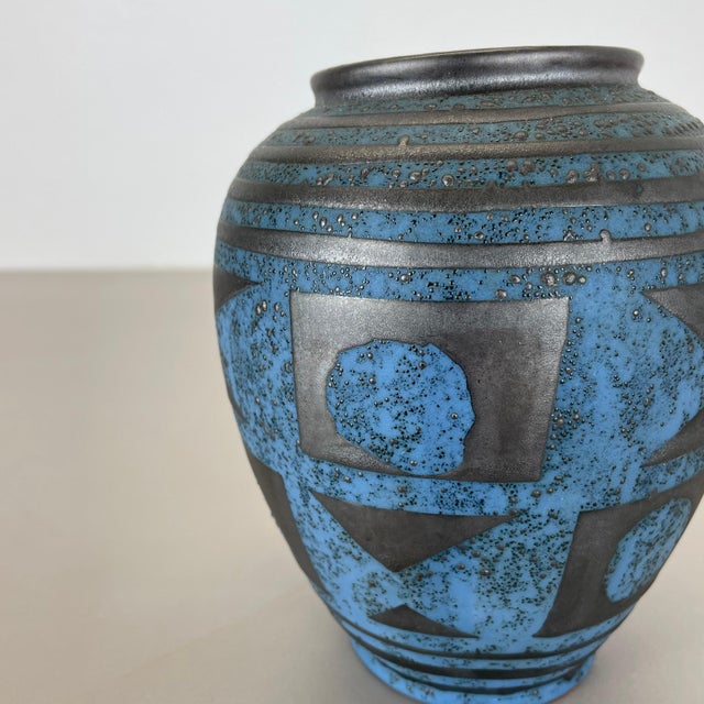Fat Lava Ceramic Ankara Vase attributed to Heinz Siery Carstens Tönnieshof, Germany, 1960s For Sale - Image 12 of 16