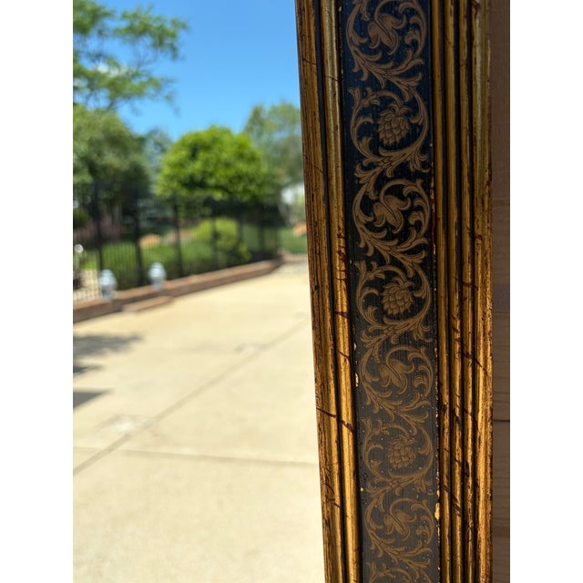 Regency Painted Giltwood Mirror With Scrolling Vines For Sale In South Bend - Image 6 of 13