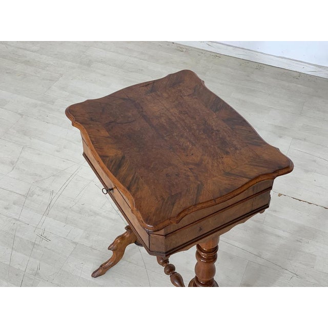 Wood Biedermeier Sewing Table, 1880s For Sale - Image 7 of 9