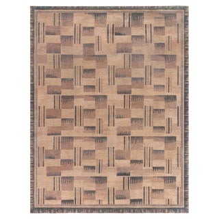 Vintage French Art Deco Wool Rug Doris Leslie Blau For Sale