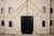 1980s Monumental Fossil Stone and Black Marble Bar - Cabinet with Brass and Iron Base For Sale - Image 4 of 5
