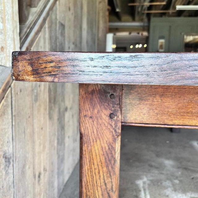 Vintage Oak Refectory Dining Table For Sale - Image 16 of 18