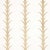 SAMPLE - Schumacher x Celerie Kemble Acanthus Stripe Wallpaper In Gold On Ivory For Sale