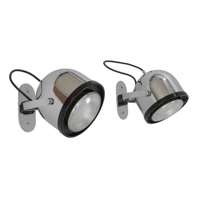 Wall Lamps by Gae Aulenti and Livio Castiglioni for Stilnovo, 1970s, Set of 2 For Sale