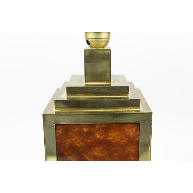 Table Lamps in Bakelite and Gilt Brass, 1970s, Set of 2 For Sale - Image 3 of 7