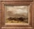 Wood 1980 Original Oil on Canvas Landscape-Custom Framed-Signed-Baranet For Sale - Image 7 of 7