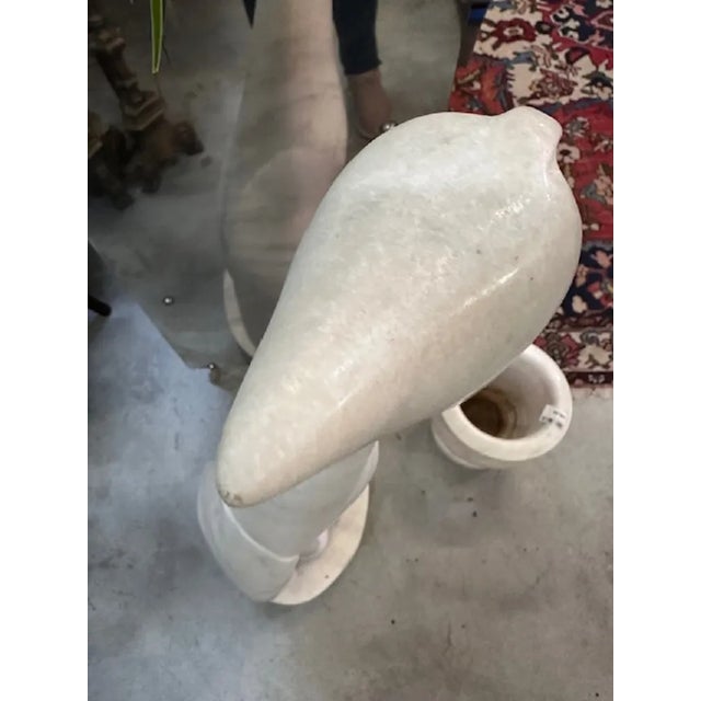 Gray Penguin Sculpture in Marble For Sale - Image 8 of 13