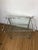 1960s Vintage Mid-Century Glass and Chrome Bar Cart For Sale - Image 5 of 6