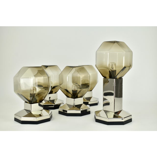 Late 20th Century 1970s Motoko Ishii Modular Flush Mount for Staff Leuchten - Set of 5 For Sale - Image 5 of 17