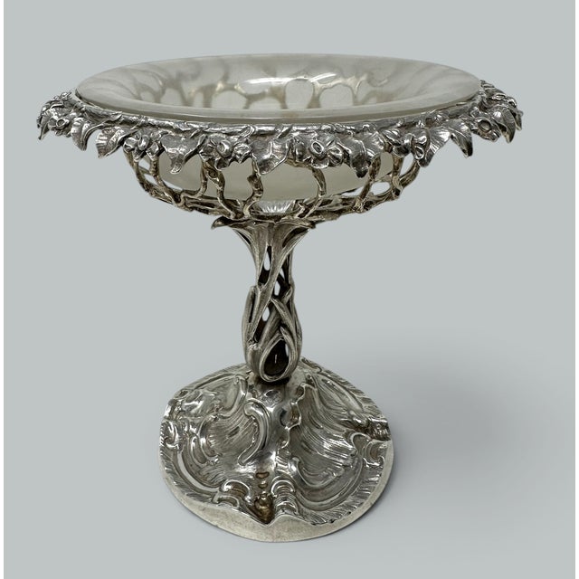 Antique Victorian English Sterling Silver Tazza Compot Centerpiece Fruit Bowl For Sale - Image 6 of 11