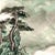 Paper 36" * H100"/Panel* 5ps, Chinese Traditional Green Landscape Gongbi Painting Wallpaper, 5 Panels For Sale - Image 7 of 8