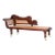West Indies Carved and Caned Daybed or Chaise Lounge For Sale