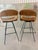 Attributed to Arthur Umanoff Rush Seat Wire Bases Bar Stools Circa 1970s - Set of 2 For Sale In Tampa - Image 6 of 10