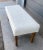 Textile Lee Industries Ivory White Shearling Bench For Sale - Image 7 of 12