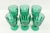 Boho Chic 1960s Vintage Emerald Green Libbey Goblets - Set of 6 For Sale - Image 3 of 5