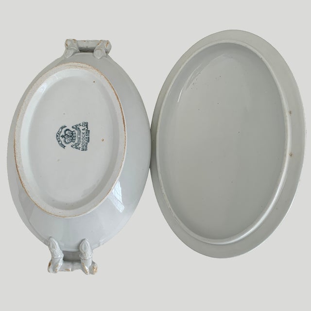 Early 20th Century Maddock & Co. English White Ironstone Soup Tureen, Circa 1906–1920s For Sale - Image 6 of 12