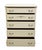 Late 20th Century Kindel Furniture Off White Painted Country French Provincial 37" Chest of Drawers For Sale - Image 5 of 12