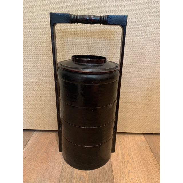 1920s Vintage Chinese Stackable Lunch Box For Sale - Image 11 of 11