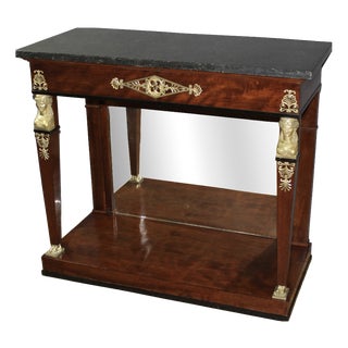 Antique Mahogany Console Table, 1800s For Sale