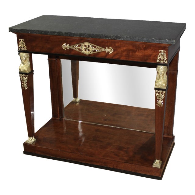 Antique Mahogany Console Table, 1800s For Sale