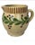 French Pottery Pitcher Savoie With Leaves , Circa 1890.