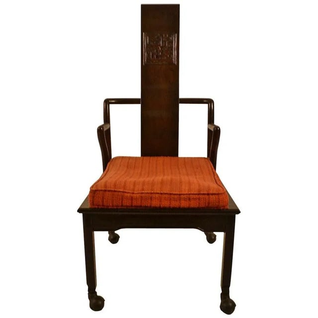 Brown Asia Modern Chinese Style Armchair For Sale - Image 8 of 8