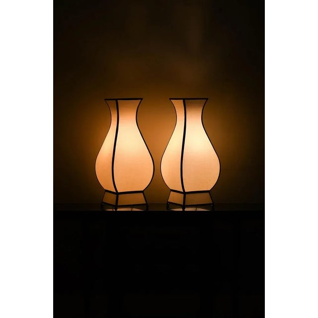 Large Cotton Pagoda Lamp, in Flawless conditions. Designed 1980 to 1989 European Plug (up to 250V).The wiring of this item...