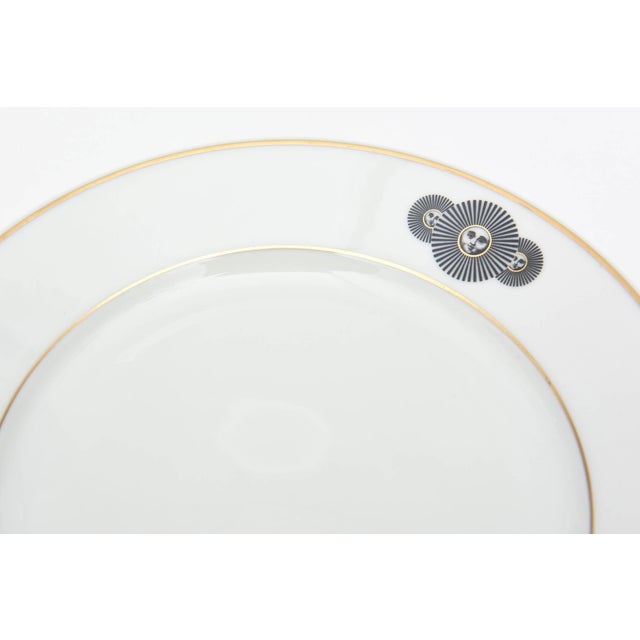 Off-white Vintage Porcelain Fornasetti/Rosenthal Medusa Desert or Salad Plates, Set of 4 For Sale - Image 8 of 8