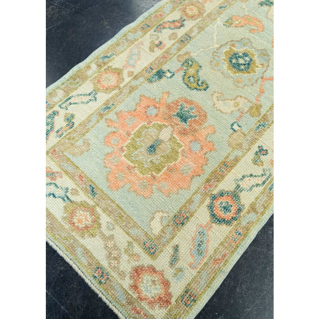 Turkish Oushak Rug 2'4" x 4'10" #20122 For Sale - Image 4 of 8