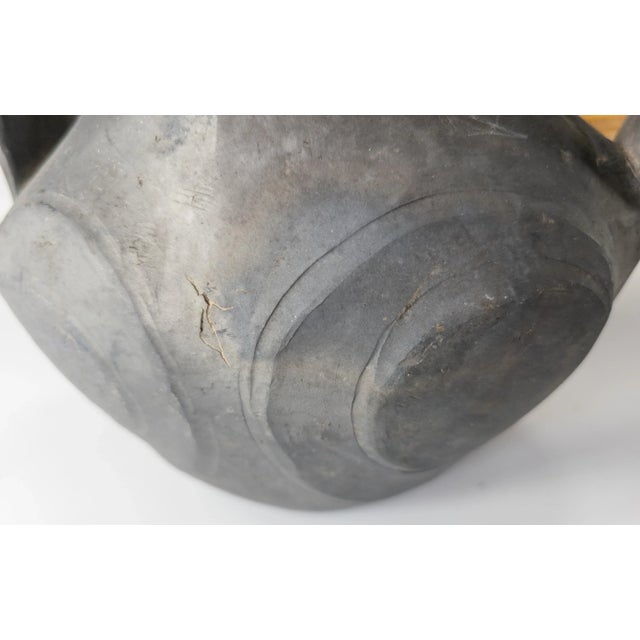 Han Dynasty Chinese Sichuan Black Glazed Amphora Vase For Sale - Image 11 of 12