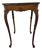 Vintage French Provincial Tall Square Table With Sculptural Turned Legs For Sale