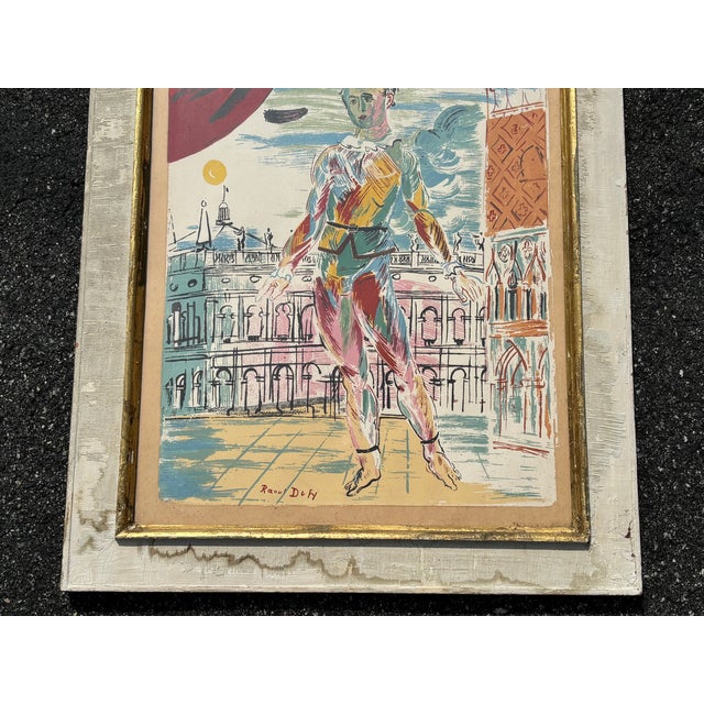 Raoul Dufy - The Harlequin - Original Mid-Century Print With Custom Artisan Frame For Sale - Image 9 of 9