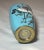 Antique 19th Century Japanese Meiji Cloiosnne Miniature Enamel Crane Blue Vase For Sale - Image 12 of 13