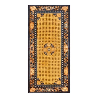 Early 19th Century W. Chinese Ningxia Carpet ( 2'9" x 5'6" - 84 x 168 ) For Sale