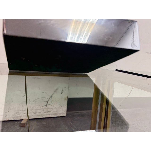 Charles Hollis Jones Modern Chrome + Smoked Acrylic Table Lamps, Circa 1970's For Sale - Image 12 of 12