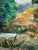 Vintage 1960's Oil Painting French Garden - Unknown Artist For Sale - Image 4 of 8