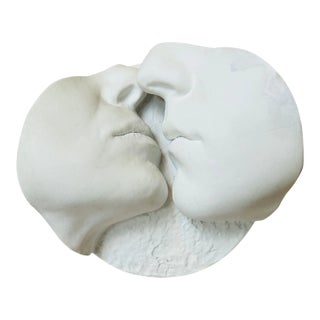 1983 John Cutrone “Tenderness” Plaster and Acrylic Sculpture For Sale