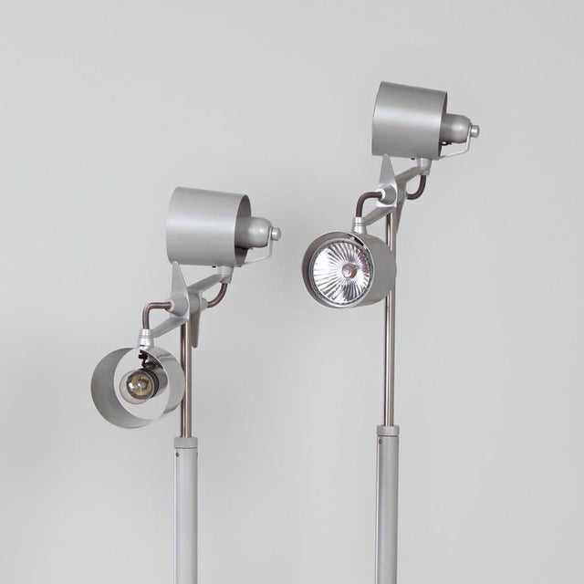 1990s Stadium 1 Floor Lamps by Hannes Wettstein for Pallucco, 1990s, Set of 2 For Sale - Image 5 of 12