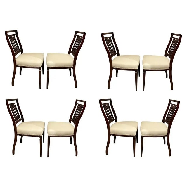 Wood Set of Eight George III Style Mahogany Dining Chairs For Sale - Image 7 of 7