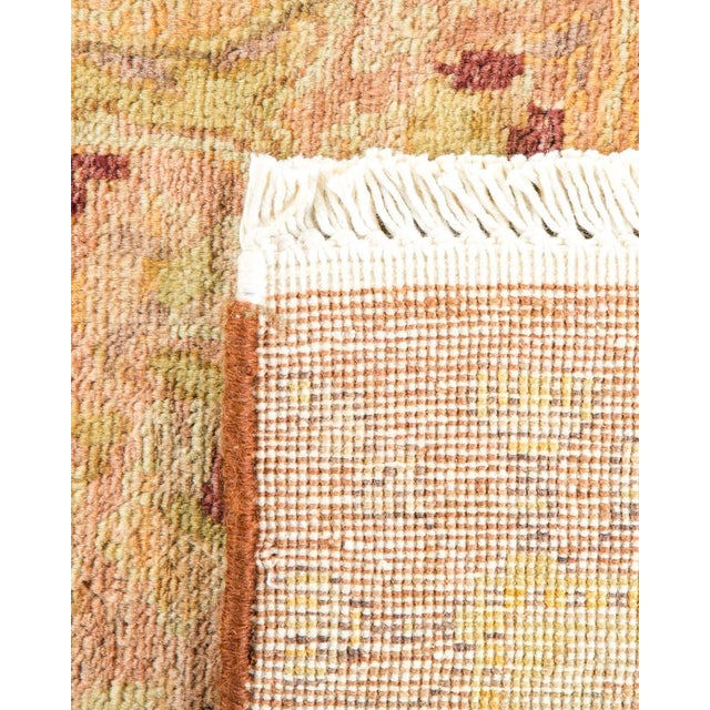 1990s Vintage Traditional Hand Knotted Wool Area Rug, Gold - 8'1" X 9'10" For Sale - Image 5 of 9