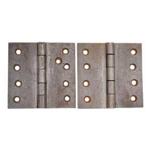 Pair of Antique 1850s 3.5 X 3.5 In. T. Clark's Cast Iron Door Hinges