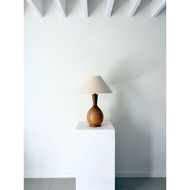 Mid-Century Wooden Table Lamp, Britain, 1960s For Sale - Image 6 of 7